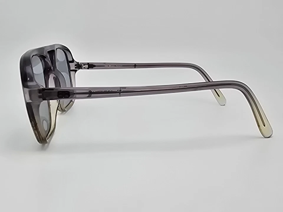 Gafas de sol Bill Blass 3300 universales con marco gris cristal azul lente de vidrio aviador Foto 4 de 4