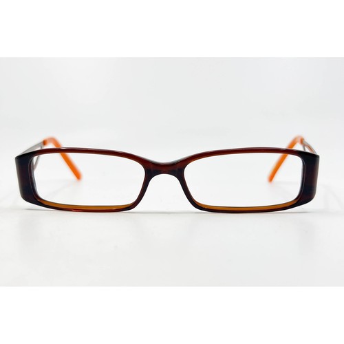 Ted Baker Eyeglasses Women Brown Orange Pumped Up B824 Rectangular 51-15-135