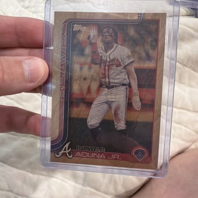 2025 Topps Series 1 - Ronald Acuña Jr. #207 Wood /25