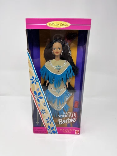 Mattel Barbie Native American Dolls of the World Collectible with Box