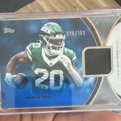 Panini Certified 2024 Breece Hall Jets Piece of the Game Relics POG-BHL /150