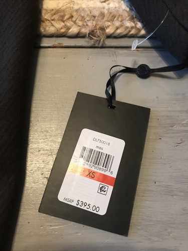 DKNY Walker Moss Dark Brown Coat Wool Blend Oversized Shawl Collar Sz XS - Picture 5 of 14