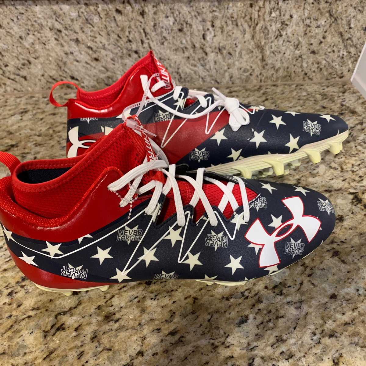 Under Armour Never Forget 9 11 Nitro Football Cleats Mens size 12