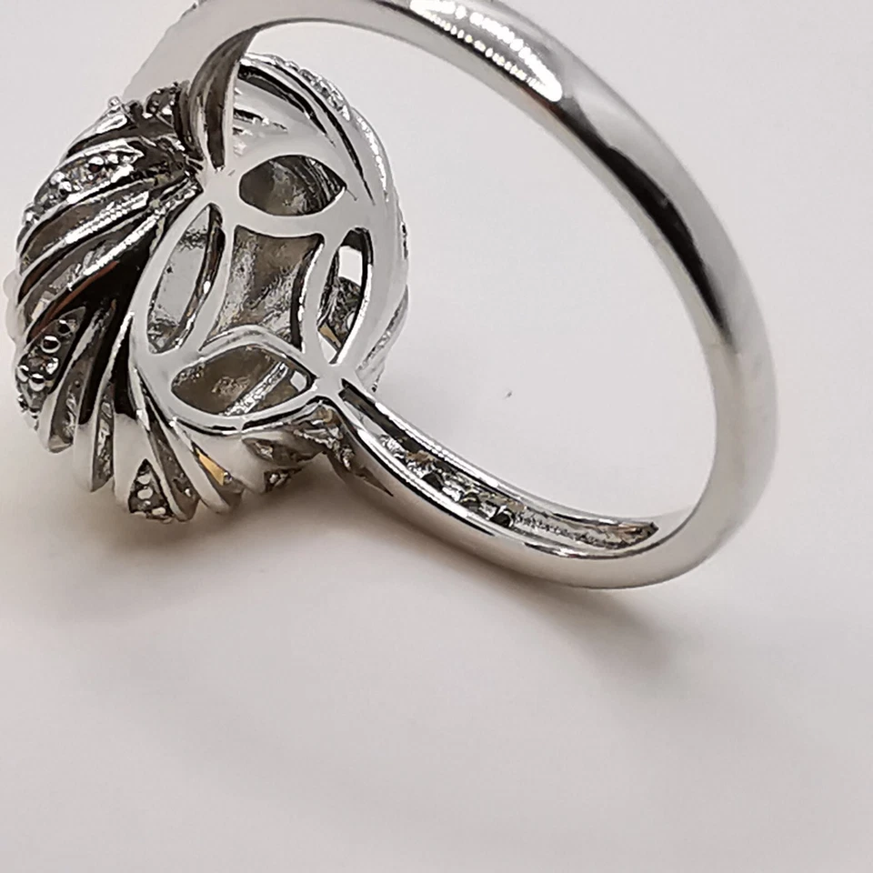 CAVILL Wunderschöne weißer Opal Damenring Ring 925 Silber Gr. 65 fast NEU! - Bild 3 von 4