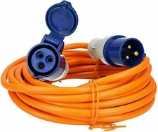 10m Metre Mains Electric Hook Up Lead  3 core 2.5mm Cable Caravan Camping PO106A