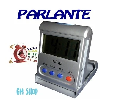 XINJIA Sveglia Digitale Parlante (Italiano) Allarme, Da Tavolo/Comodino