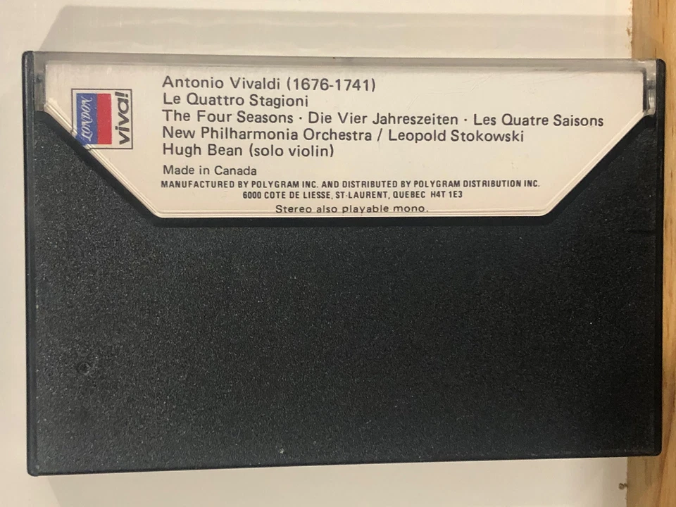Vivaldi  -  Four Seasons  Cassette Tape In Good Condition - Image 2 of 3