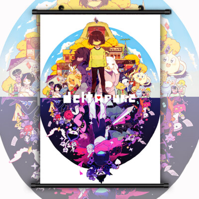 Undertale Sans Frisk Anime HD Canvas Print Wall Poster Scroll Room Decor