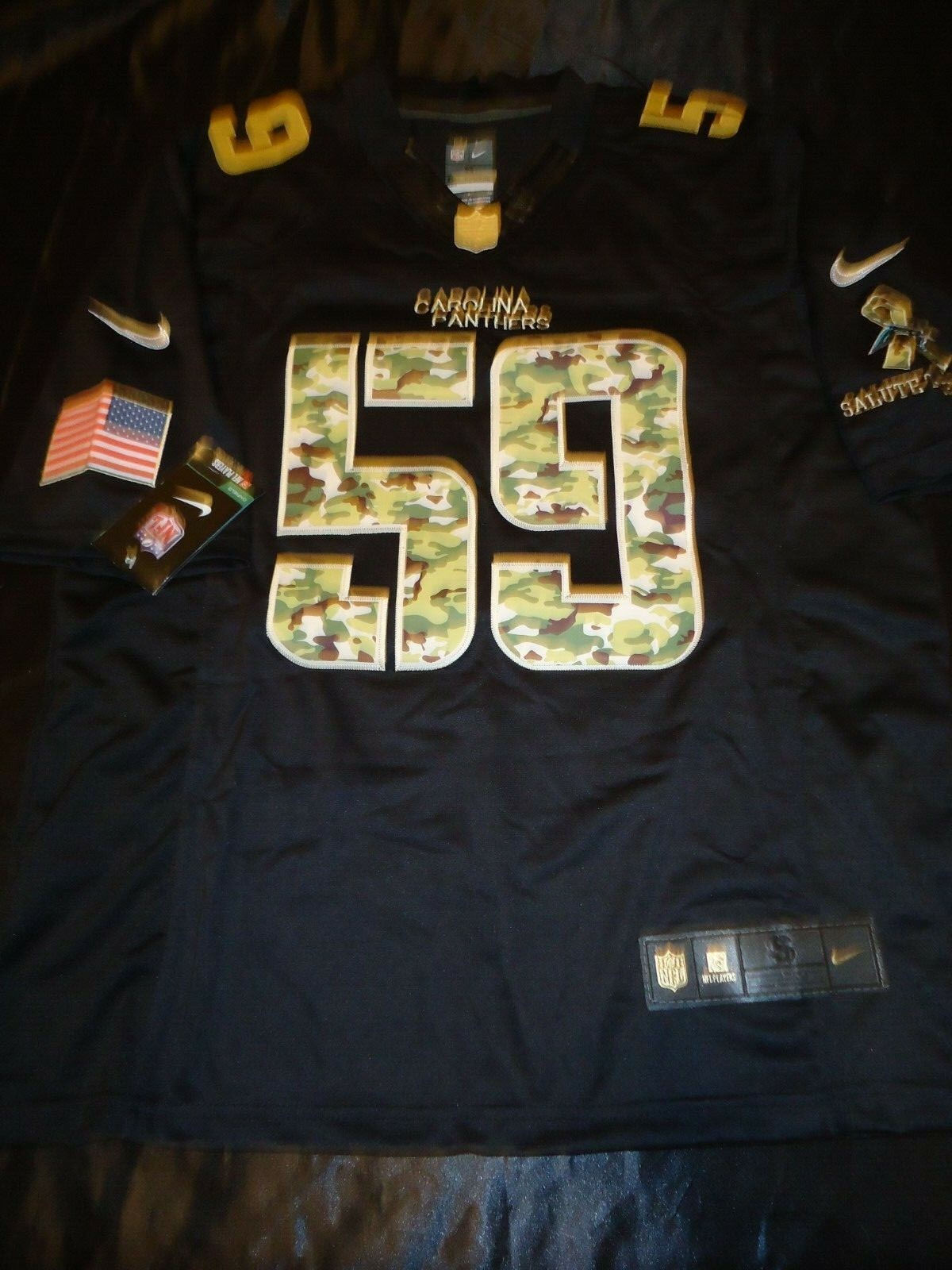 luke kuechly salute to service jersey