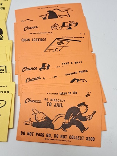 70s 80s Complete Set Replacement Chance & Community Chest Cards - Picture 3 of 5