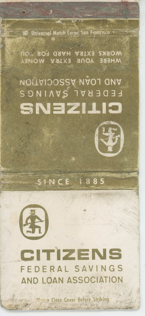 Citizens Federal Savings and Loan San Francisco Bay Antiq