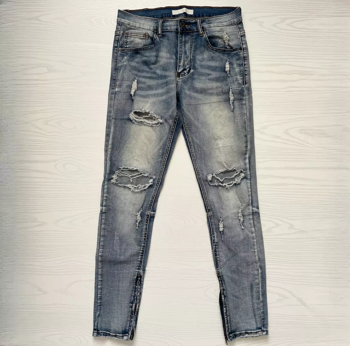 Kdnk distressed moto jeans sale