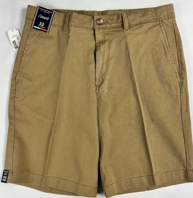 ROUNDTREE & YORKE Men's Classic-Fit 9" Inseam Chino Shorts Brtchinodds W32 W36