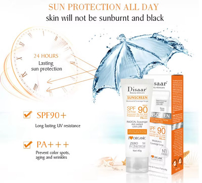 Sunscreen SPF90 Face & Body Whitening Anti-Aging Oil Control Moisturizer Cream.