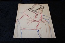 DDR Maler Professor Peuker Wolfgang Original Bild Aquarell