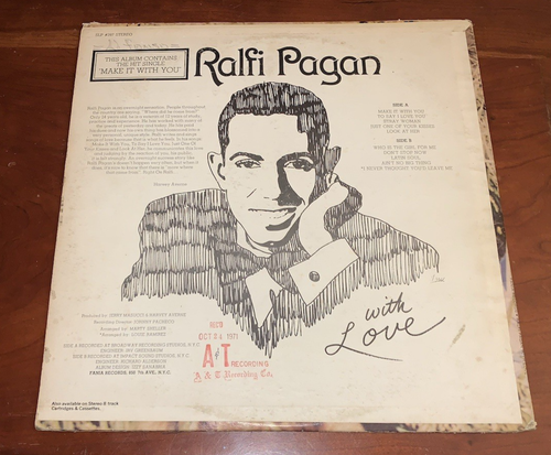 Ralfi Pagan Lot (5) Fania S/T With Love I Can See Take Me Rare Latin Funk Soul - Picture 6 of 18