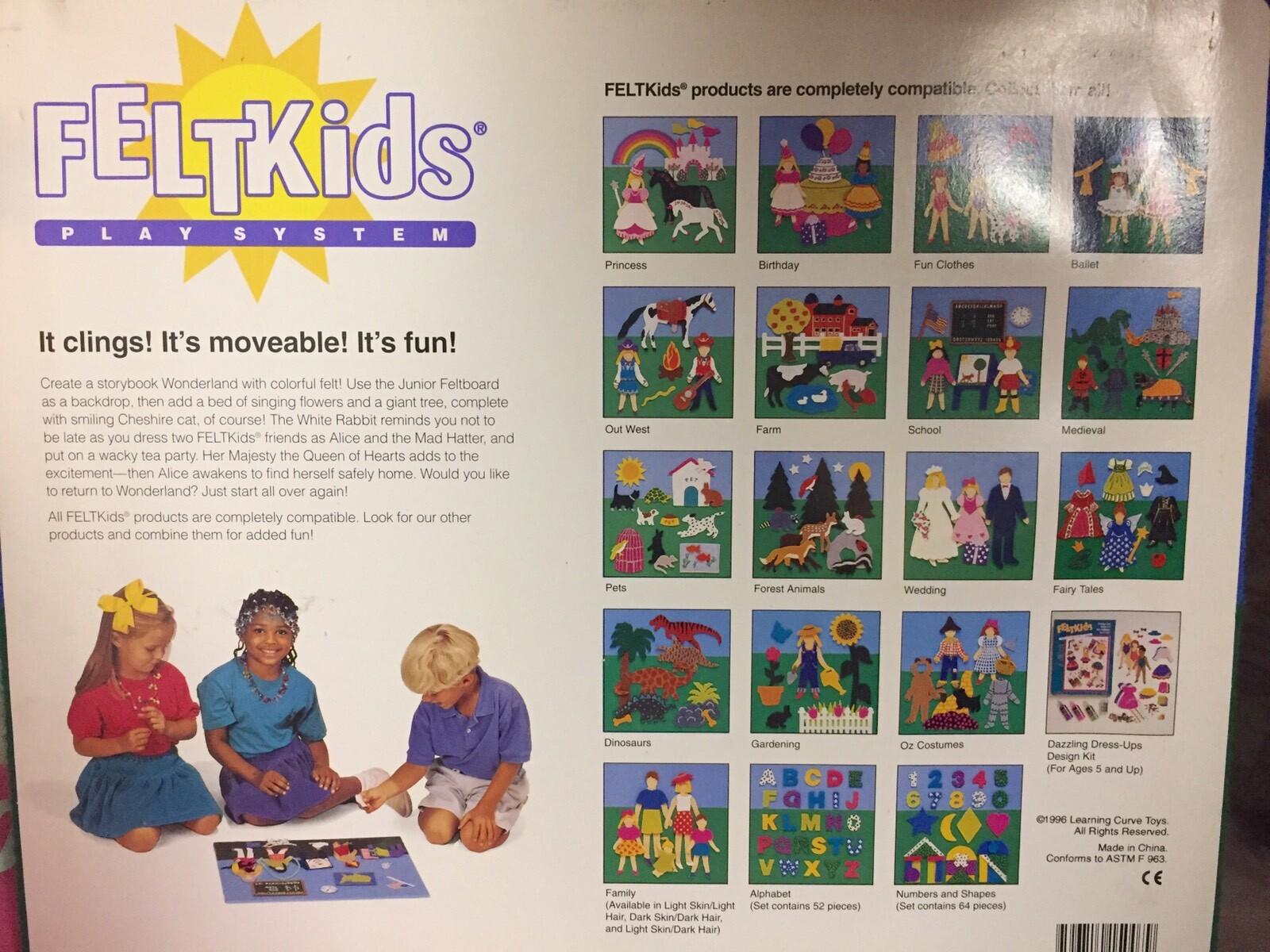 Feltkids Alice In Wonderland Felt Board Set eBay