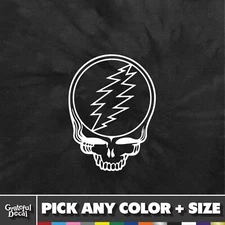 GRATEFUL DEAD Steal Your Face Die-Cut Vinyl Sticker Decal - SIZES / COLORS (SYF)