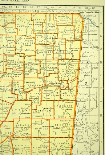 Antique MISSISSIPPI Map Wall Art Old Original Jackson Biloxi Tupelo Vintage - Picture 3 of 7