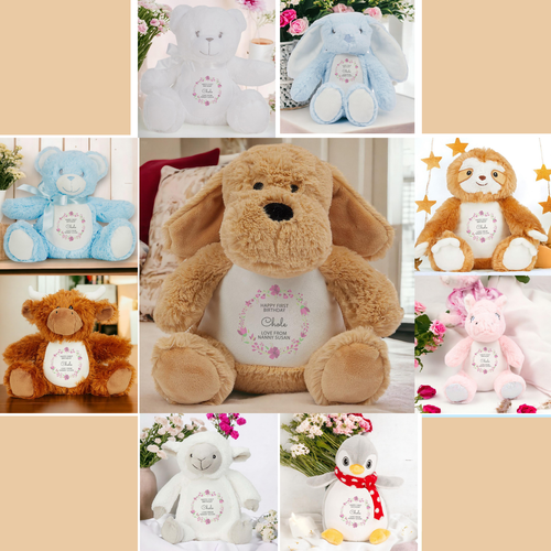 Personalised First Birthday Plush Soft Toy | Personalised Soft Toy | Cuddly T... - Picture 2 of 10