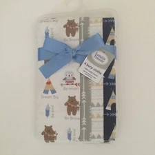 NEW Luvable Friends Baby Burp Cloths 4 Pack Drool Bibs Layette One Size