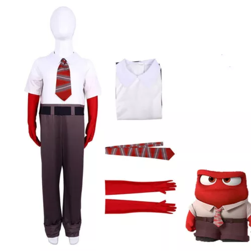 Kids Inside Out 2 Costume Boys Girls Halloween Party Cosplay Outfits Fancy Dress - Picture 9 of 16