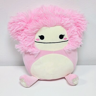 Squishmallow Brina the Bigfoot 8 Zoll Brandneu mit Etikett Plüschtier US-Import rosa Rarität Benny