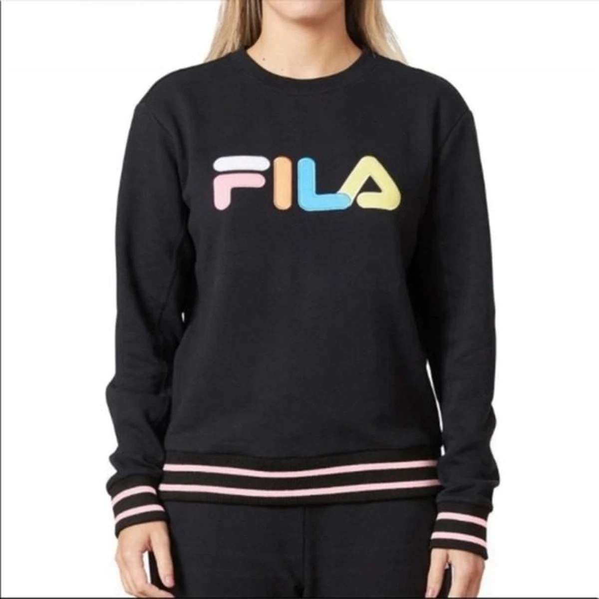 Fila men's french best sale terry crewneck sweatshirt