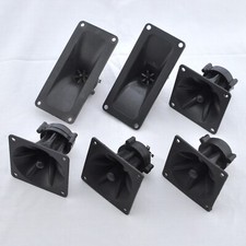 Six Piezo Tweeters - Vintage Assorted - 4x: 3-1/4" Square - 2x: 2-5/8x5-11/16"