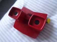 RARE RED VIEWMASTER MODEL E WITH YELLOW ADVANCE LEVER WITH MINOR HAIR LINE CRACK