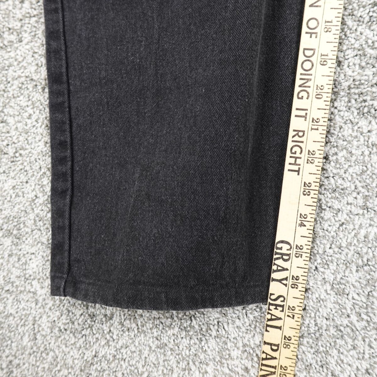 VINTAGE Levis Jeans Mens 42x27 Dark Black Denim Pants 505 VINTAGE Levis Jeans Mens 42x27 Dark Black Denim Pants 505