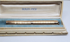 WAHL EVERSHARP Rare Dart Pattern 1920s GF Ring Top Pen Presentation Box #2 14K