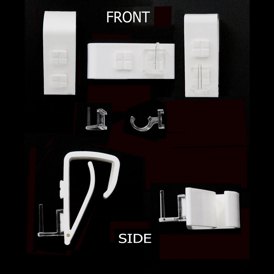 Evideco Over The Window Curtain Rod Brackets for Sash Rod- Cafe Rod Set of 2 - Image 3 of 4