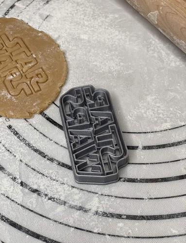 Galaxy Wars Logo Cookie Cutter And Mold ("S" Size, 3”x1.5” Inch-Scale) - 第 3/7 張圖片