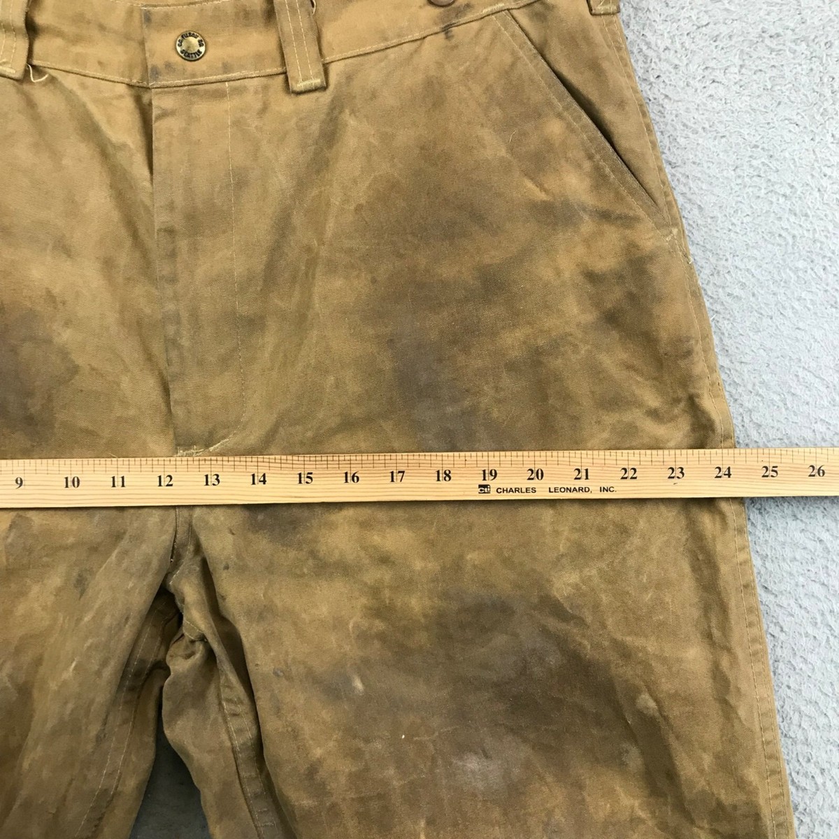 Vintage Filson Tin Pants / Oil Finish Tin Cloth Pants size Vintage Filson Tin Pants / Oil Finish Tin Cloth Pants size