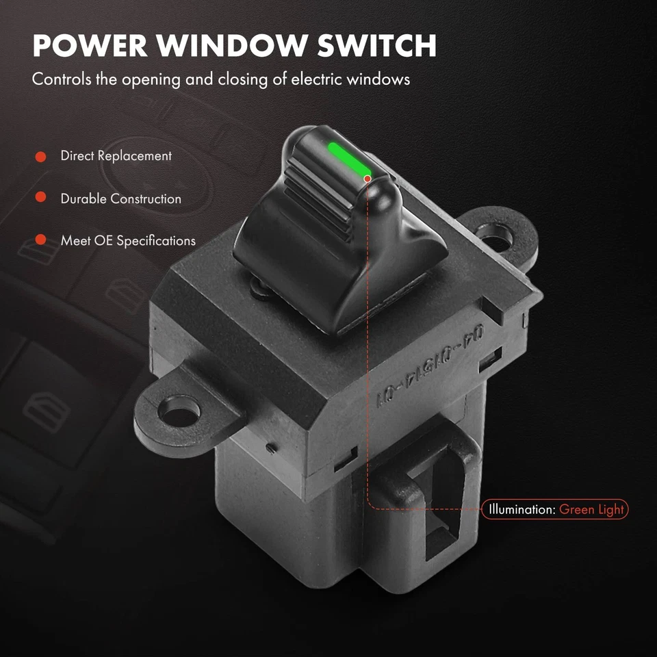 Interruptor de ventana eléctrica izquierda o derecha para Dodge Neon 2000-2005 Plymouth Neon 2000-2001 Foto 3 de 4