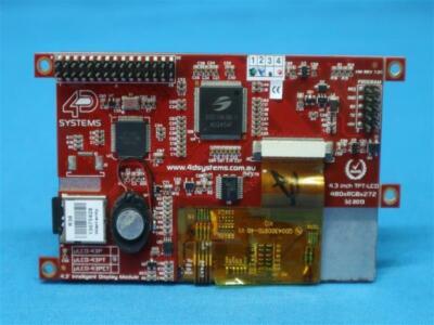 4D Systems TFT-LCD 480xRGBx272 4.3'' Intelligent Display Module ESEC 2008HS D-161