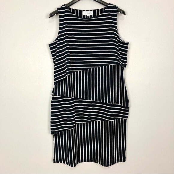 neon buddha dress Neon Buddha All Lined Up Dress Women's Size XL Sleeveless Shift Layered  Cotton