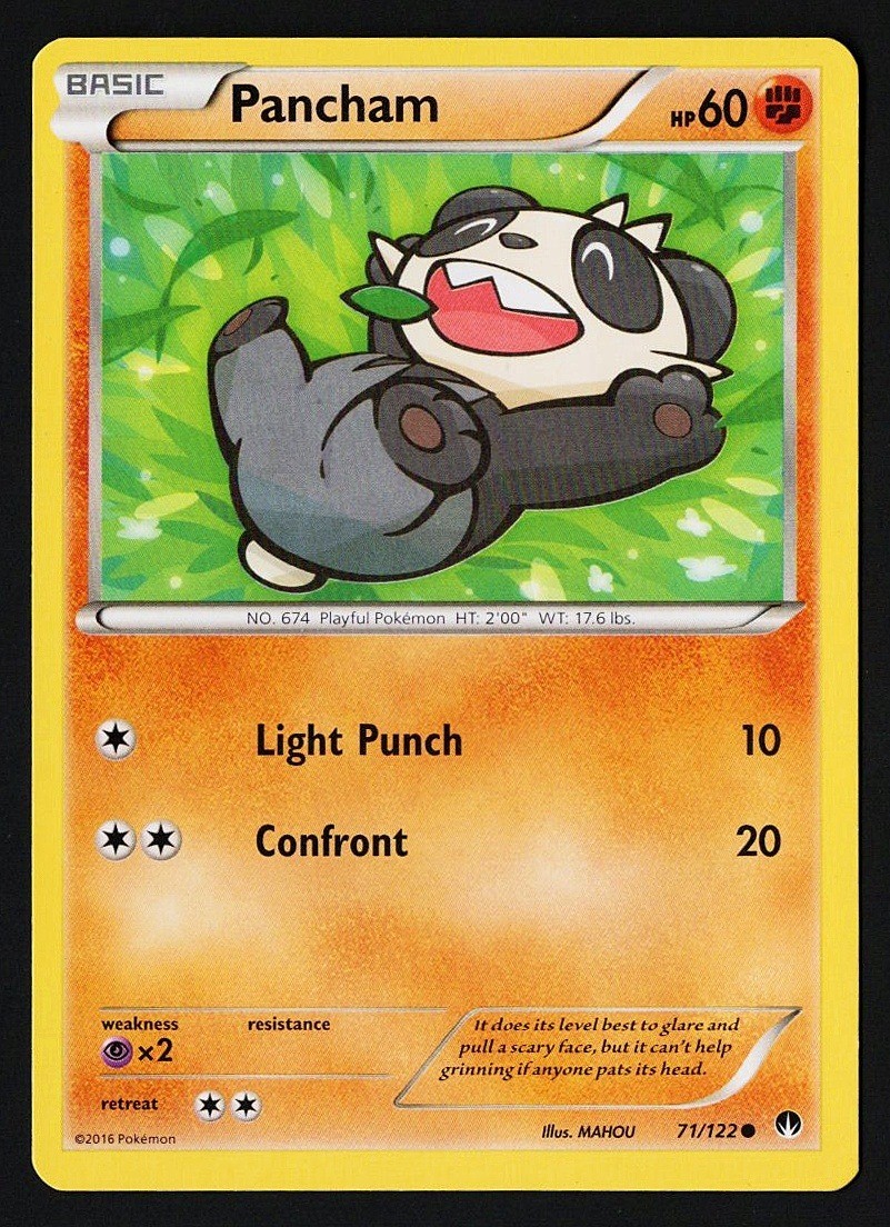 Pancham 71/122 XY BREAKpoint 2016 - Pokémon TCG