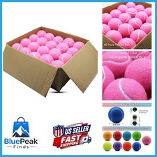 SHYUJAJIE Tennis Ball,40 Pack Practice Balls Bulk,Dog Balls,Pink SHYUJAJIEte4029