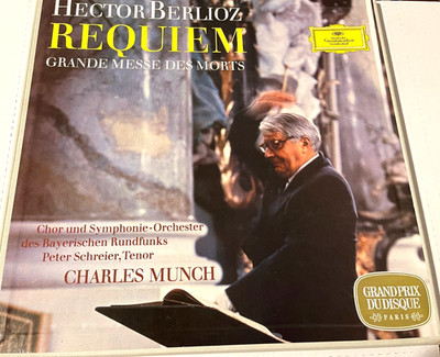 HECTOR BERLIOZ~REQUIEM: Chor & Symp Orch Op.5 MUNCH~Deutsche Vinyl 2-LP Box~NM