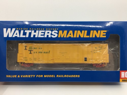HO Walthers 910-46015 Illinois Terminal 50’ ACF Exterior Post Boxcar ITC #7349 | Condition: New