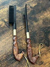 VINTAGE 1960'S HORSE HEAD SHOE BRUSH AND SHOE HORN VINTAGE SET COLLECTIBLE