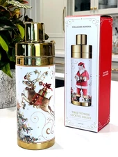 Williams Sonoma ‘Twas the Night Cocktail Shaker Christmas Santa/Reindeer  ~NEW
