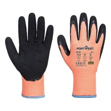 A646 - Cut D13 Nitrile Viz-Tex Cold Glove Orange/Black - Size L - Pack of 12