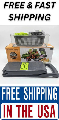 Kitchen Ideas Veggie Slicer 16 PCS Multi-Function Vegetable Cutter Set FREE SHIP