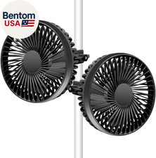 Grow Tent Fan, 5In Two Fans for Greenhouse Plant All Direction Ventilation Circu