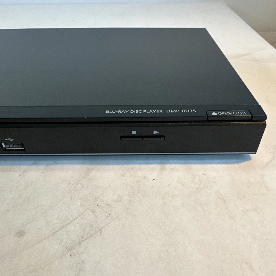 Panasonic DMP-BD75-K Blu-Ray Player Tested Works No Remote Full HD 1080p Slim - Image 3 of 4