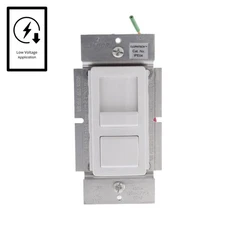 Leviton White Decora Light Dimmer Switch Electronic Low Voltage IPE04-10W