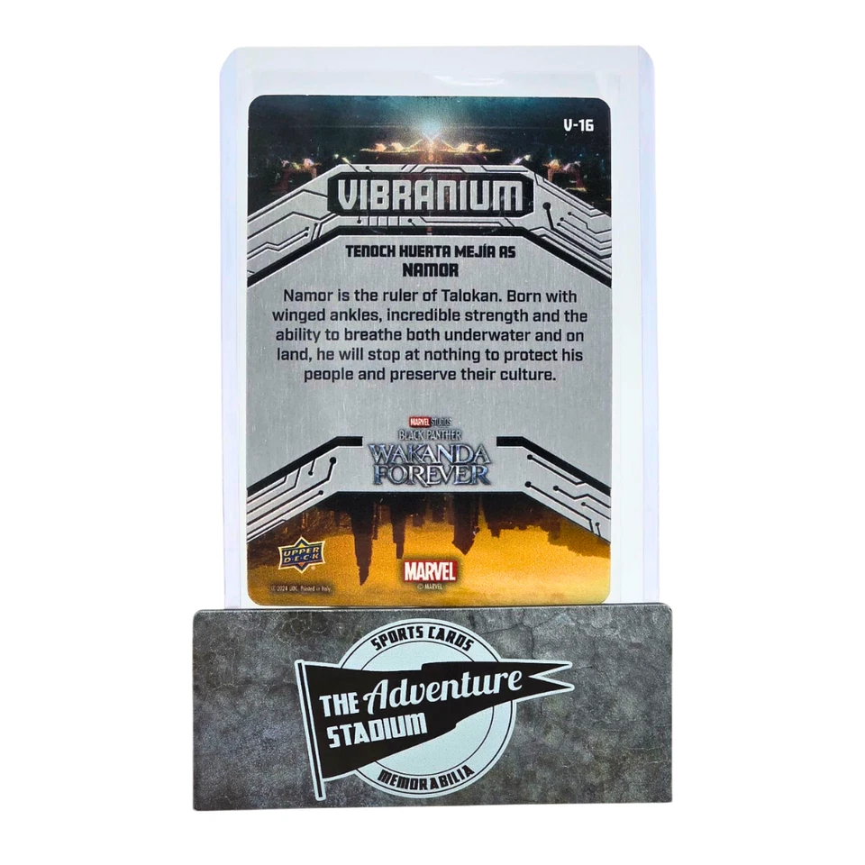 2024 UD - Wakanda Forever - Vibranium (Metal) Tenoch Huerta As Namor #V-16 - Image 2 of 2